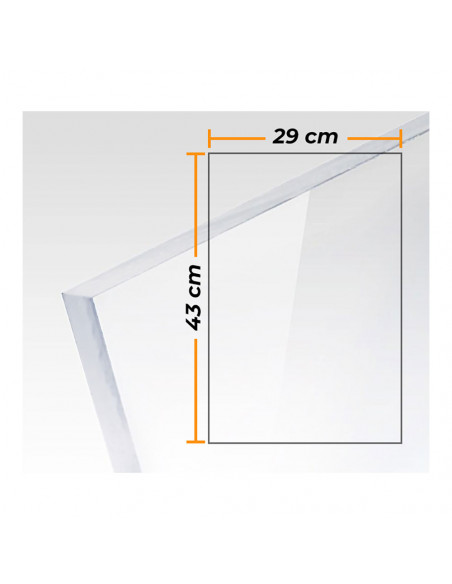Plaque Méthacrylate 3mm COMPOSSAR Transparence optique, Légèreté, Résistance aux chocs - COMPOSSAR