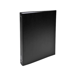 Classeur 4 Anneaux 30mm Rond Din A4 Ligné Noir