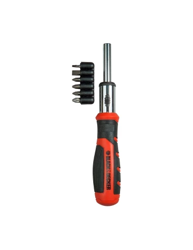 S.O.F. Jeu Multipoint Avec Cliquet +6 Embouts Bdht0-62129 Black+Decker.