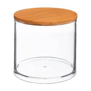 Coffret Salle De Bain Ronde En Bambou Collection 'SELENA'