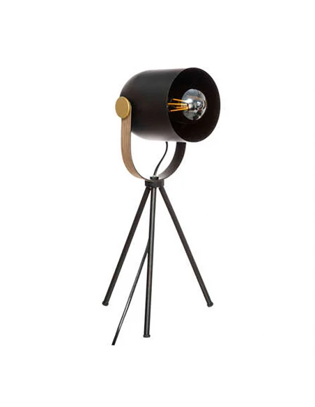 Lampe Trépied Modele ''ACTION'' E27 Couleur Noir