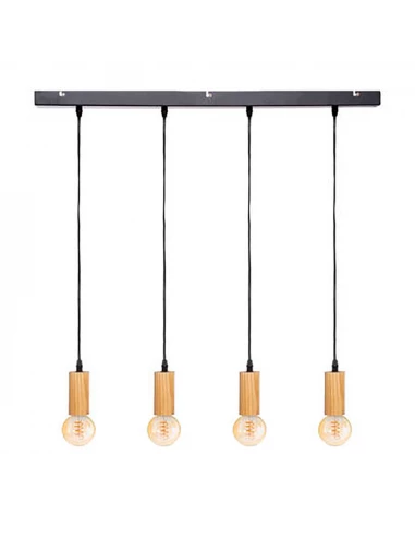 Lampe De Plafonnier Col.''AYS'' E27 60w Couleur Noir/Beige 110x100cm