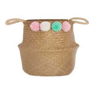 Panier Fourre-Tout Enfants, Modele Pompons