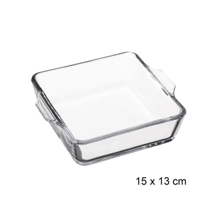 Plat en verre Pour Four De 15cm x 15cm