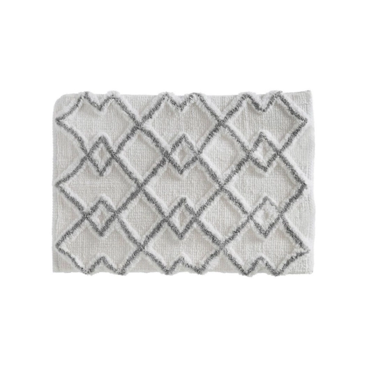 Tapis De Bain Ethnique Gris 50x75cm