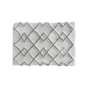 Tapis De Bain Ethnique Gris 50x75cm