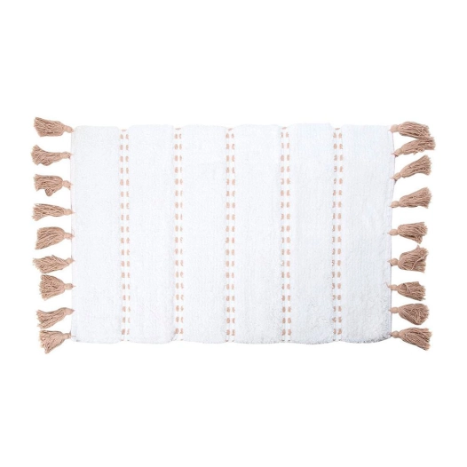 Tapis De Bain 'POM Pom' Marron 50x75cm