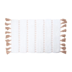 Tapis De Bain 'POM Pom' Marron 50x75cm