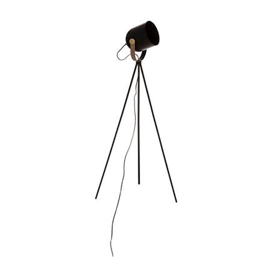 Lampe Trépied Modèle ''ACTION'' E27 136cm Couleur Noire