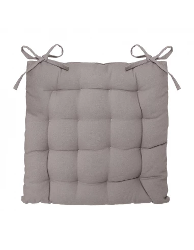 Coussin Chaise De Style Galette, 38x38cm - Couleur Vison.