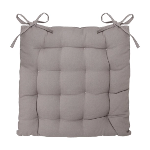 Coussin Chaise De Style Galette, 38x38cm - Couleur Vison.