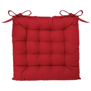 Coussin De Fauteuil Couleur Grenat 38x38cm