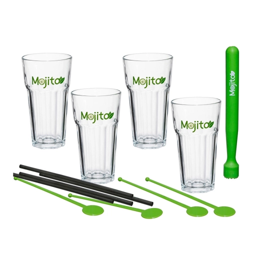 Kit complet verre et accessoires Pour Mojitos.