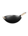 Wok Acier Ø35cm Avec Manche En Bois