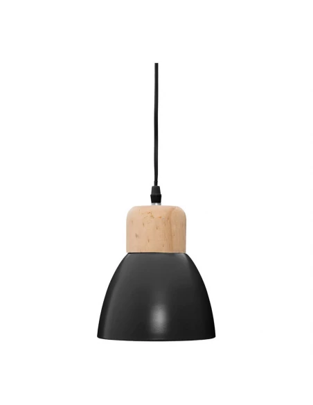 Plafond Noir Ø15x19cm (diamètre / Hauteur) Ampoule E14 Non Inclus