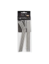 4 Set 6 Pailles Inox Avec Brosse De Nettoyage