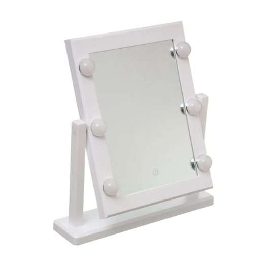 Miroir Led Collection 'HOLLYWOOD' 37x9x40,5cm Blanc