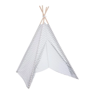 Tipi Gris Avec Couvercle De Rangement 160x120x120cm