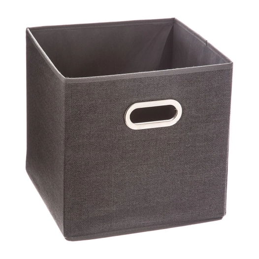 Boîte Organisatrice Couleur Gris Foncé Pour Étagère 31x31cm