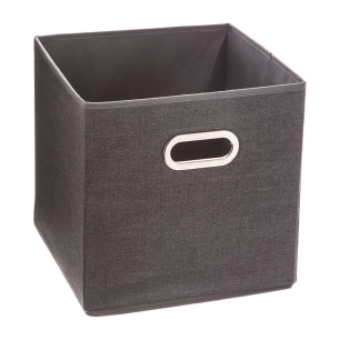 Boîte Organisatrice Couleur Gris Foncé Pour Étagère 31x31cm