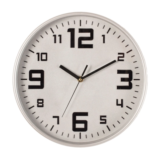 Horloge Couleur Argent Ø30cm