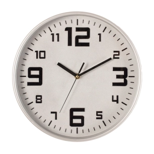 Horloge Couleur Argent Ø30cm