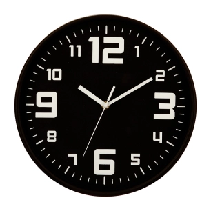 Horloge Couleur Noire Ø30cm