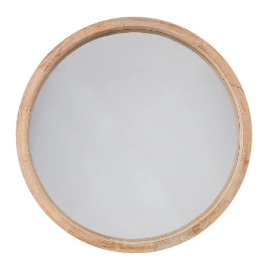 Miroir Forme Ronde Couleur Naturel - Diam 50 Cms.