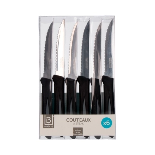 Pack De 6 Couteaux À Viande. Plusieurs Coloris.