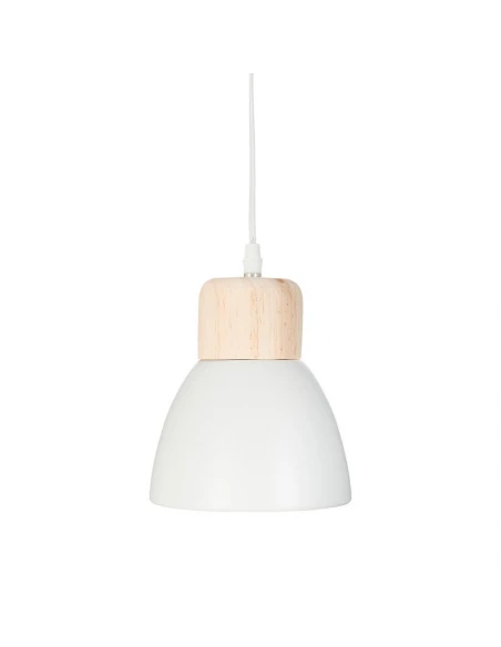 Plafonnier Blanc 19x15cm Ampoule E14 Non Inclus