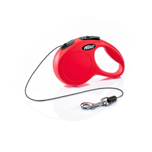 Laisse Extensible Flexi Classic 3mt De Corde Taille Xs Jusqu'à 12kg Couleur Rouge Nayeco
