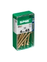 Boîte 10 Unités. Vis A Bois Spax Cab. Plat Yellox 4.5x45mm Spax
