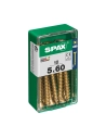 Boîte 10 Unités. Vis A Bois Spax Cab. Plat Yellox 5.0x60mm Spax