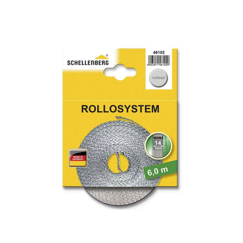 Sangle De Volet Roulant 14mmx6mts Gris