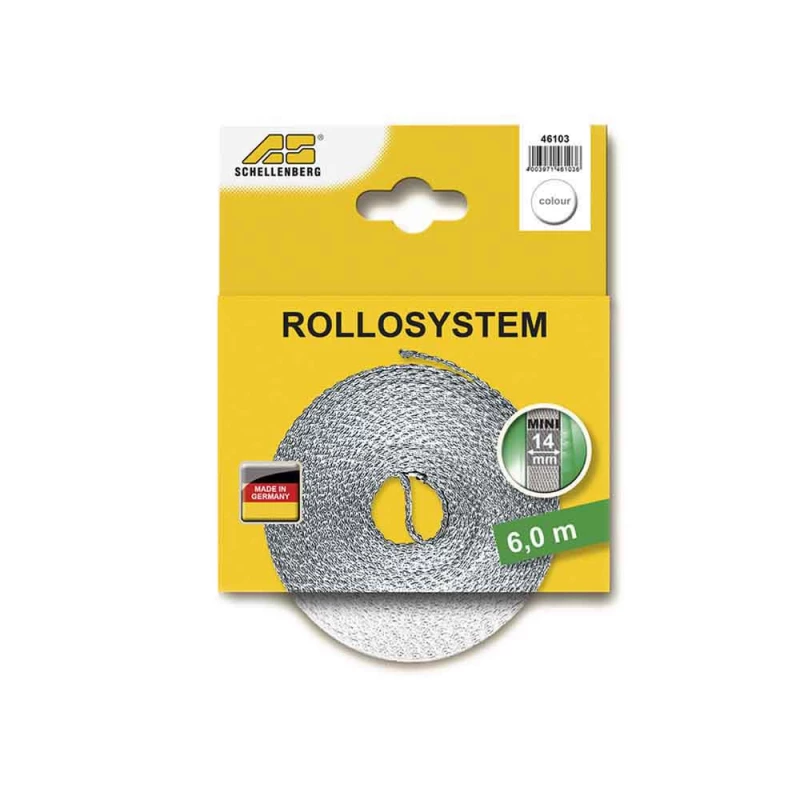 Sangle De Volet Roulant 14mmx6mts Blanc