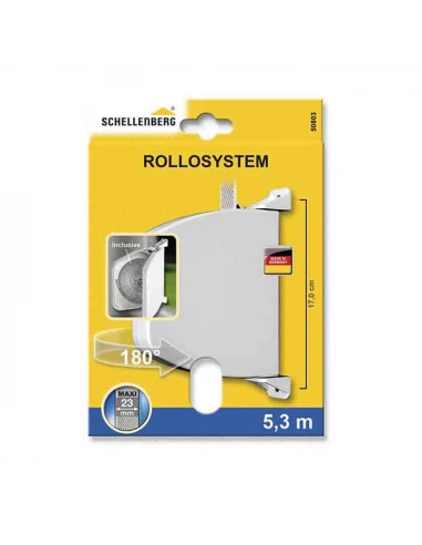 Enrouleur Pivotant 180° 34x188x156mm Marron