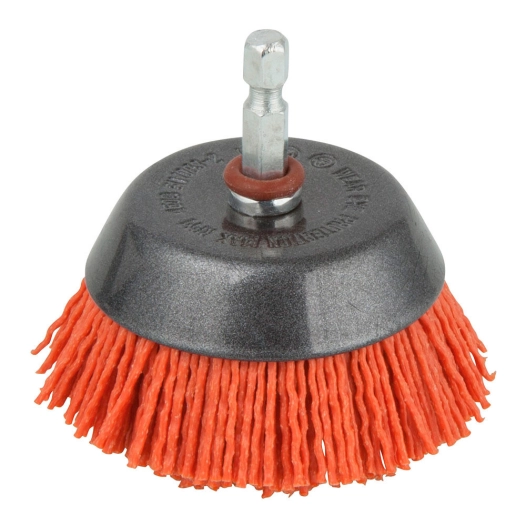 Brosse En Nylon Cup, 1/4'' (6,35mm) Axe Hexagonal 1506000 Wolfcraft
