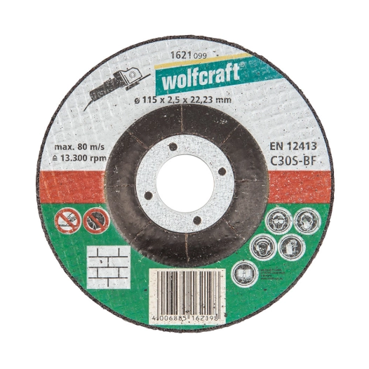 Disque De Coupe Pour Pierre Ø115x2,5x22,23mm. 1621099 Wolfcraft.