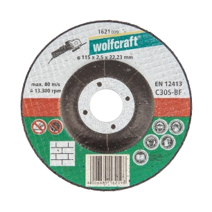 Disque De Coupe Pour Pierre Ø115x2,5x22,23mm. 1621099 Wolfcraft.