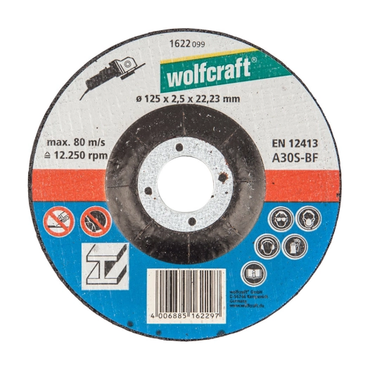 Disque De Coupe Pour Metal Ø125x2,5x22,23mm. 1622099 Wolfcraft