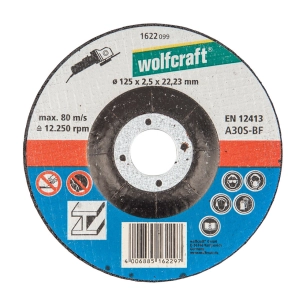 Disque De Coupe Pour Metal Ø125x2,5x22,23mm. 1622099 Wolfcraft