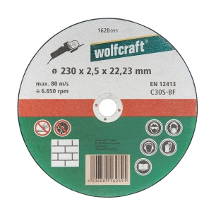 Disque De Coupe Pour Pierre Ø230x2,5x22,23mm. 1628099 Wolfcraft