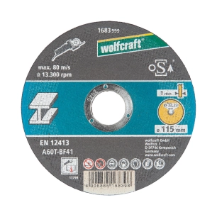 Disque De Coupe Pour Metal Ø115x1,0x22,23mm. 1683999 Wolfraft