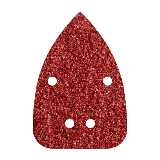 Pack 10 Feuilles Abrasives Adhesives, Corindon, Grain 80, Perforees 96x136mm 1757000 Wolfcraft