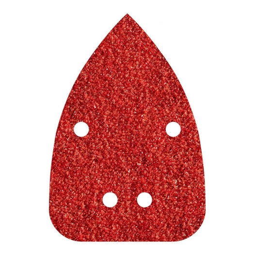 Pack 10 Feuilles Abrasives Adhesives, Corindon, Grain 120, Perforees 96x136mm 1763000 Wolfcraft
