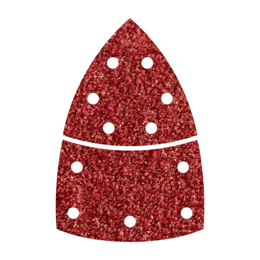 5 Pack 10 Feuilles Abrasives Adhésives, Grain 80 2 Pièces Pour Bois/Métal 1813000 Wolfcraft