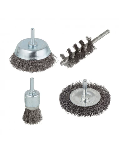 Jeu De Brosses, Tige Ronde Ø6mm 2133000 Wolfcraft