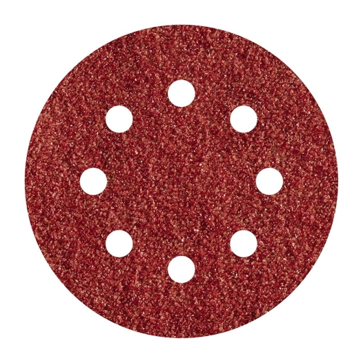 Pack De 5 Feuilles Abrasives Adhesives, Corindon, Grain 120, Perforées Ø125mm 2251000 Wolfcraft