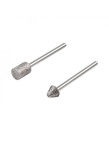 Set 2 Roues Diamant Avec Cne Cylindrique Et Pointe Pointue 5989000 Wolfcraft