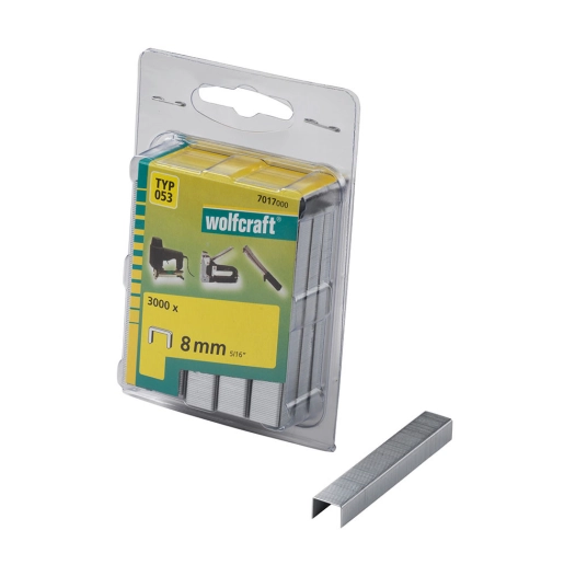 Pack De 3000 Agrafes Largeur 8mm. Type 053 7017000 Wolfcraft